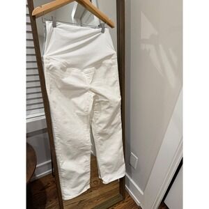 Madewell Maternity The Perfect Vintage Straight Jean White Size 28